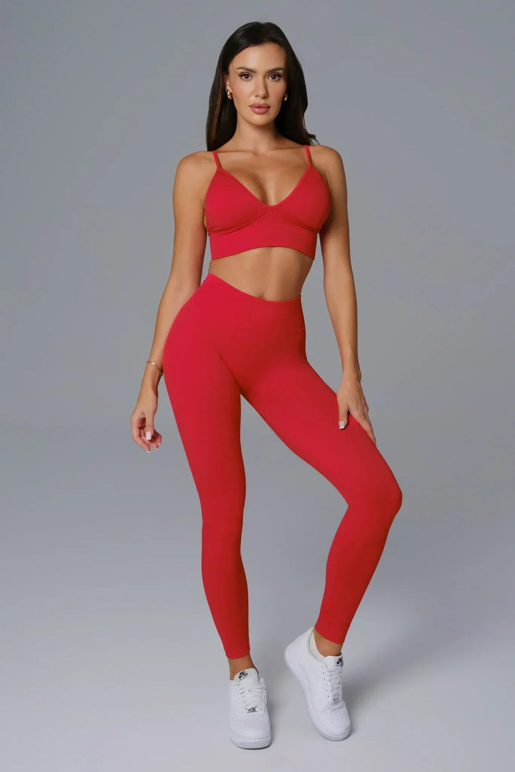 Asha Sports Bra - Rouge Red