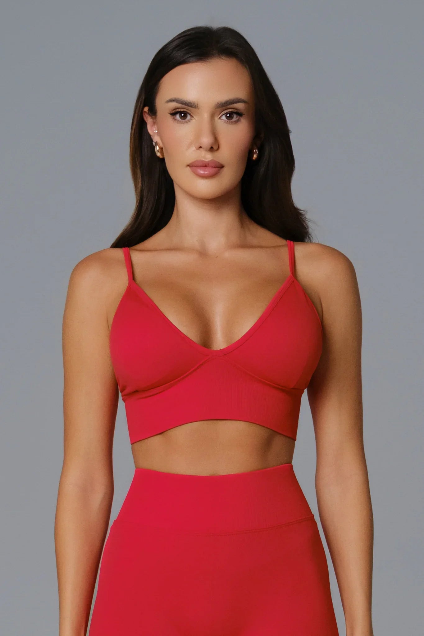 Asha Sports Bra - Rouge Red