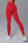 Asha Leggings - Rouge Red