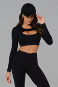 Ashley Long Sleeve Top - Black