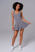Audrey Mini Dress - Aesthetic Gray