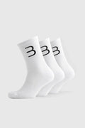Crew Socks 3-Pack - White