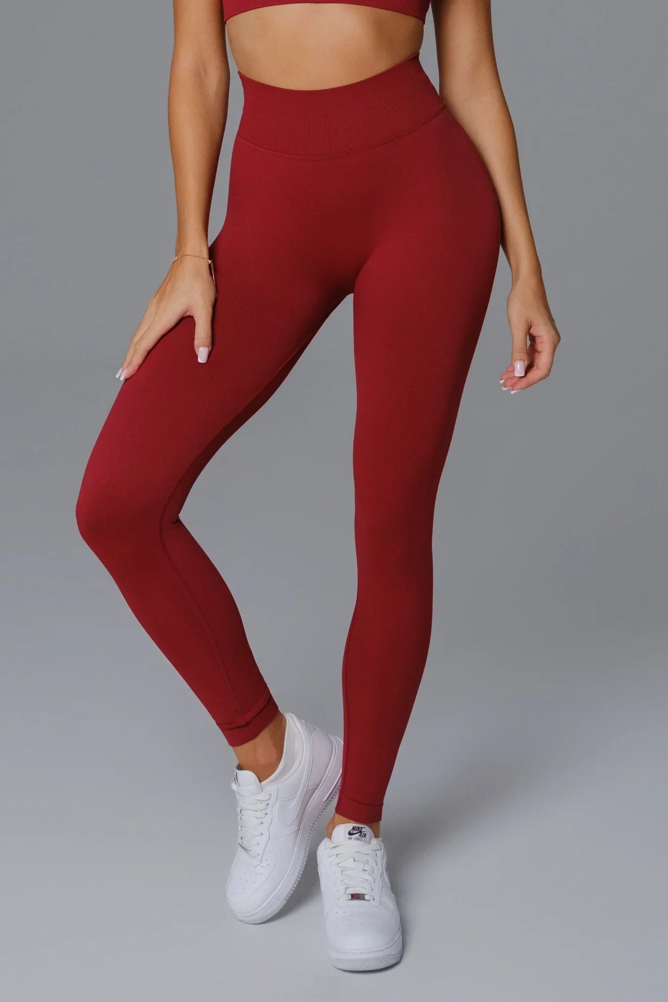 Briana Leggings - Maroon