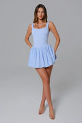 Callie Mini Dress - Sky Blue
