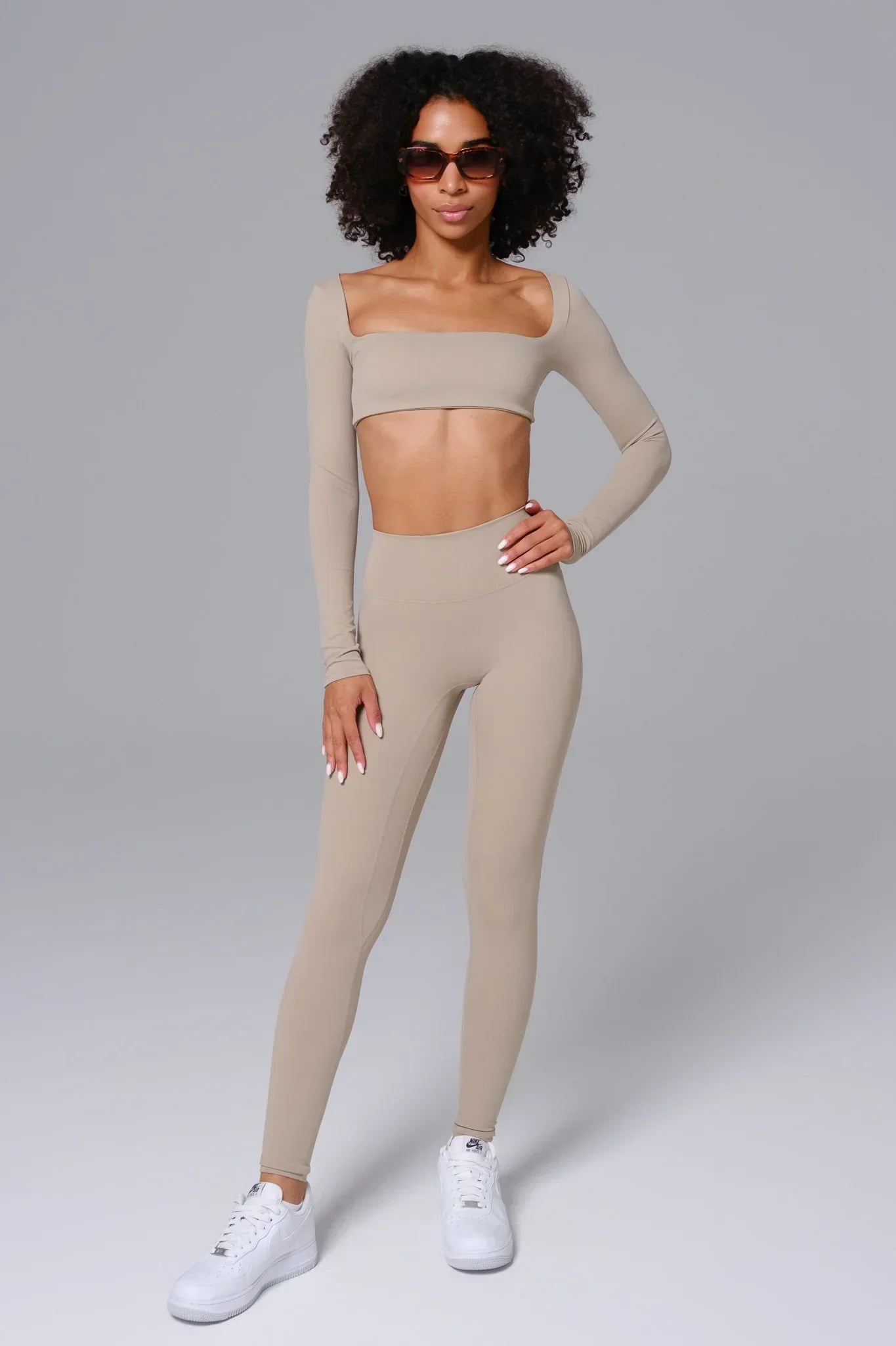 Camila Leggings - Almond Tan