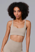 Camila Sports Bra - Almond Tan