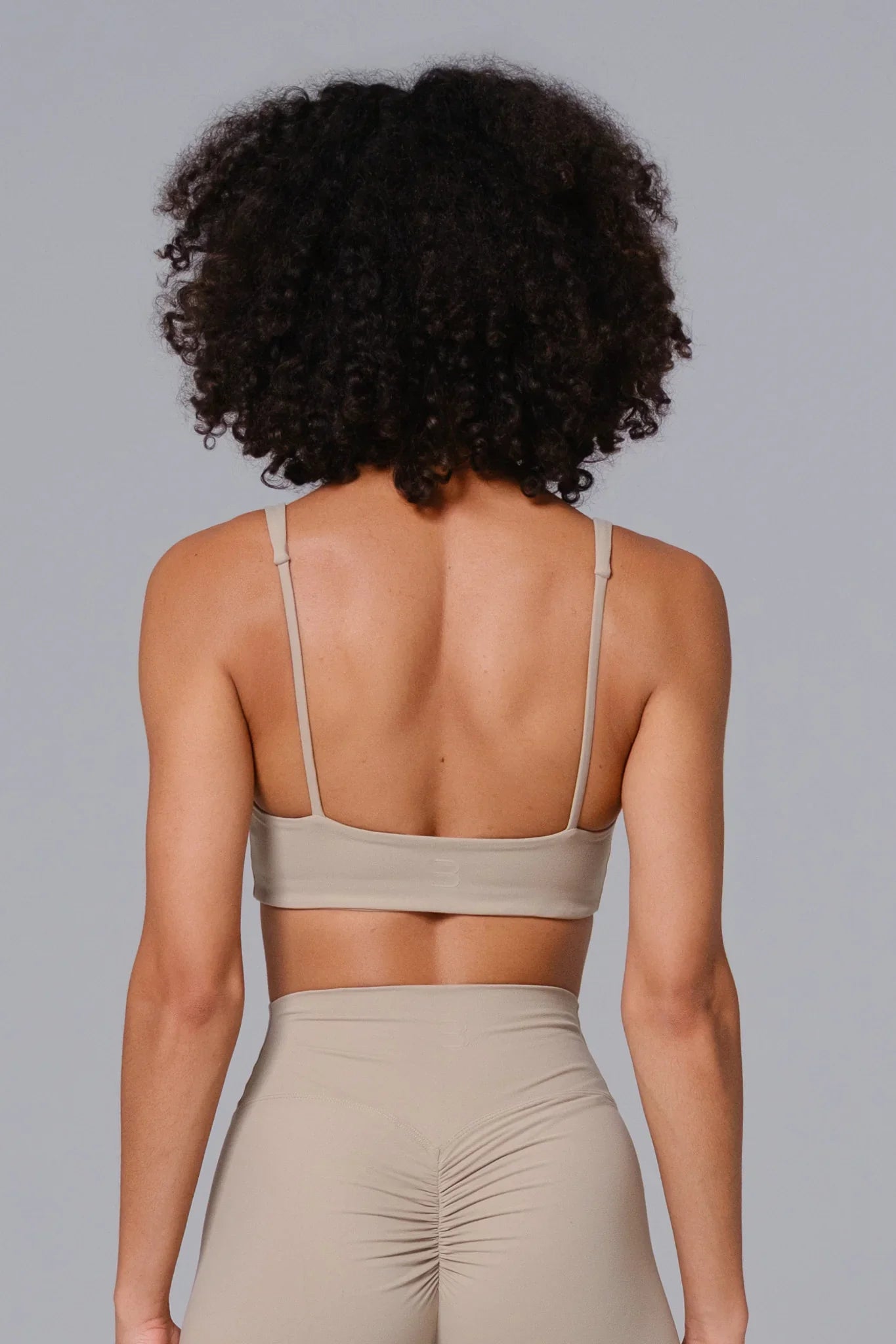 Camila Sports Bra - Almond Tan