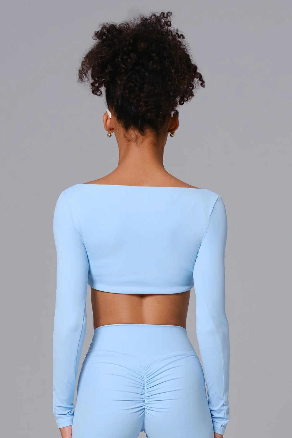 Camila Crop Top - Crystal Blue