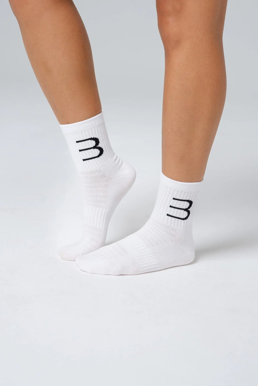 Mid-Crew Socks 3-Pack - White