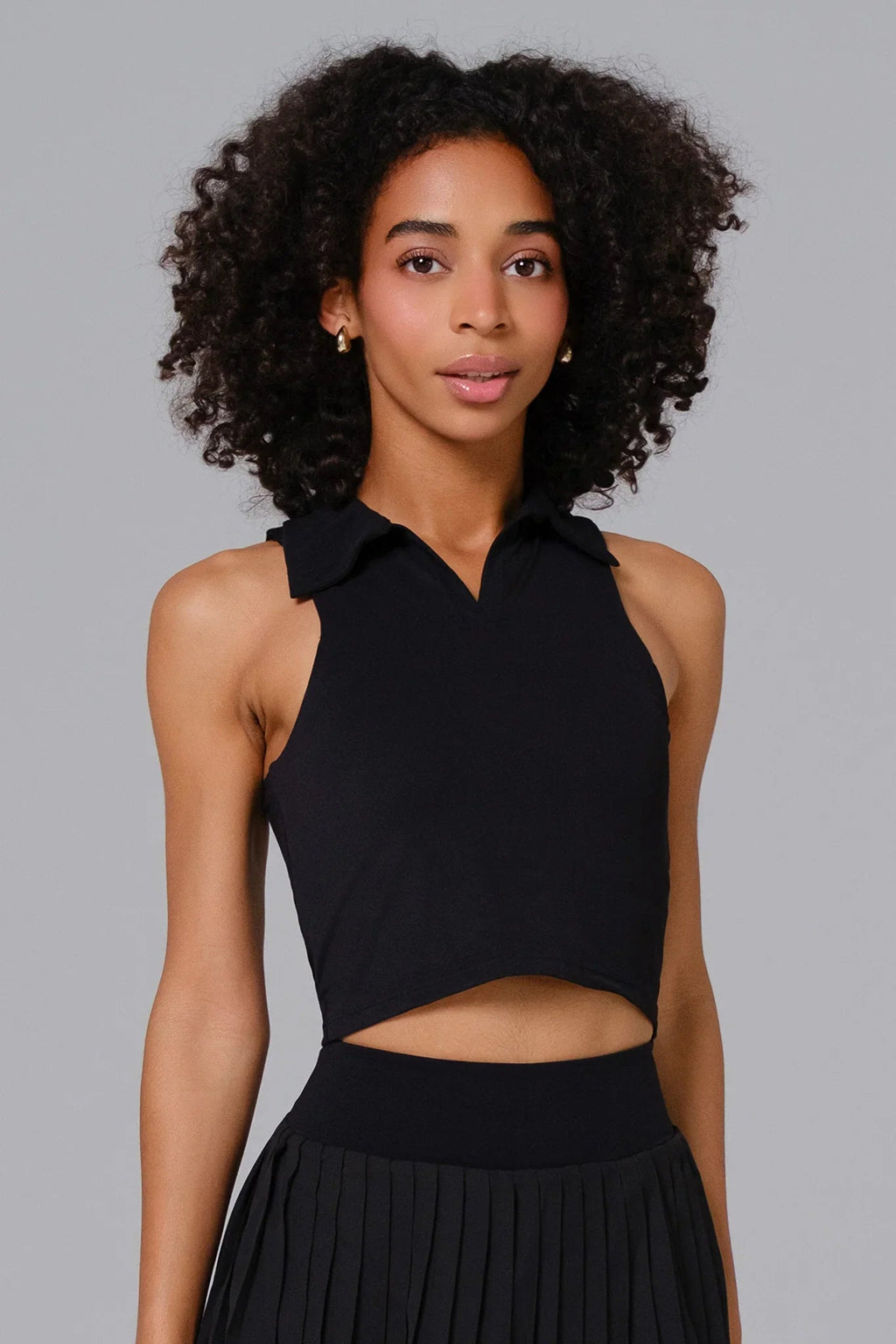 Daphne Crop Top - Black