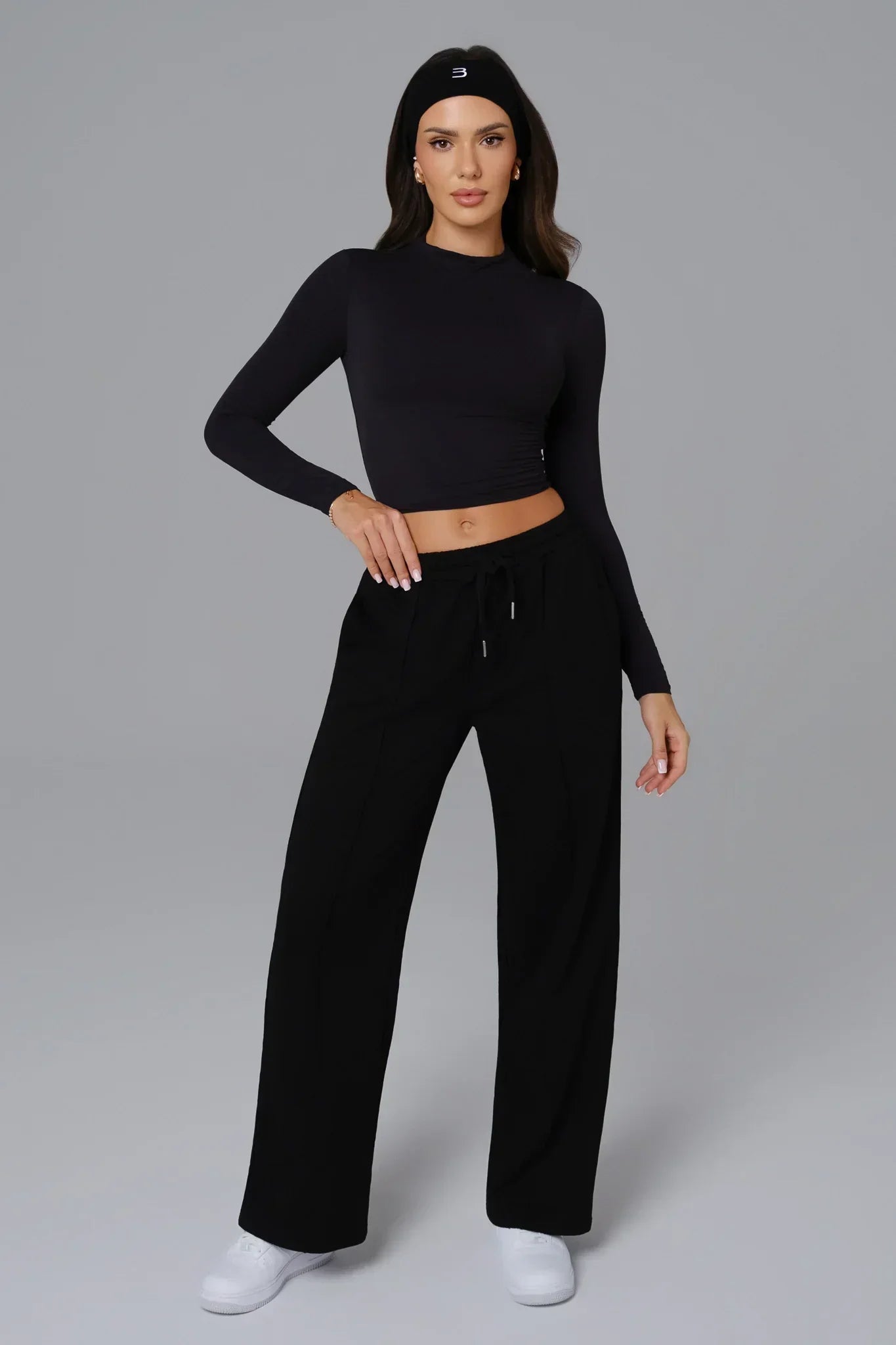 Ellie Long Sleeve Top - Black