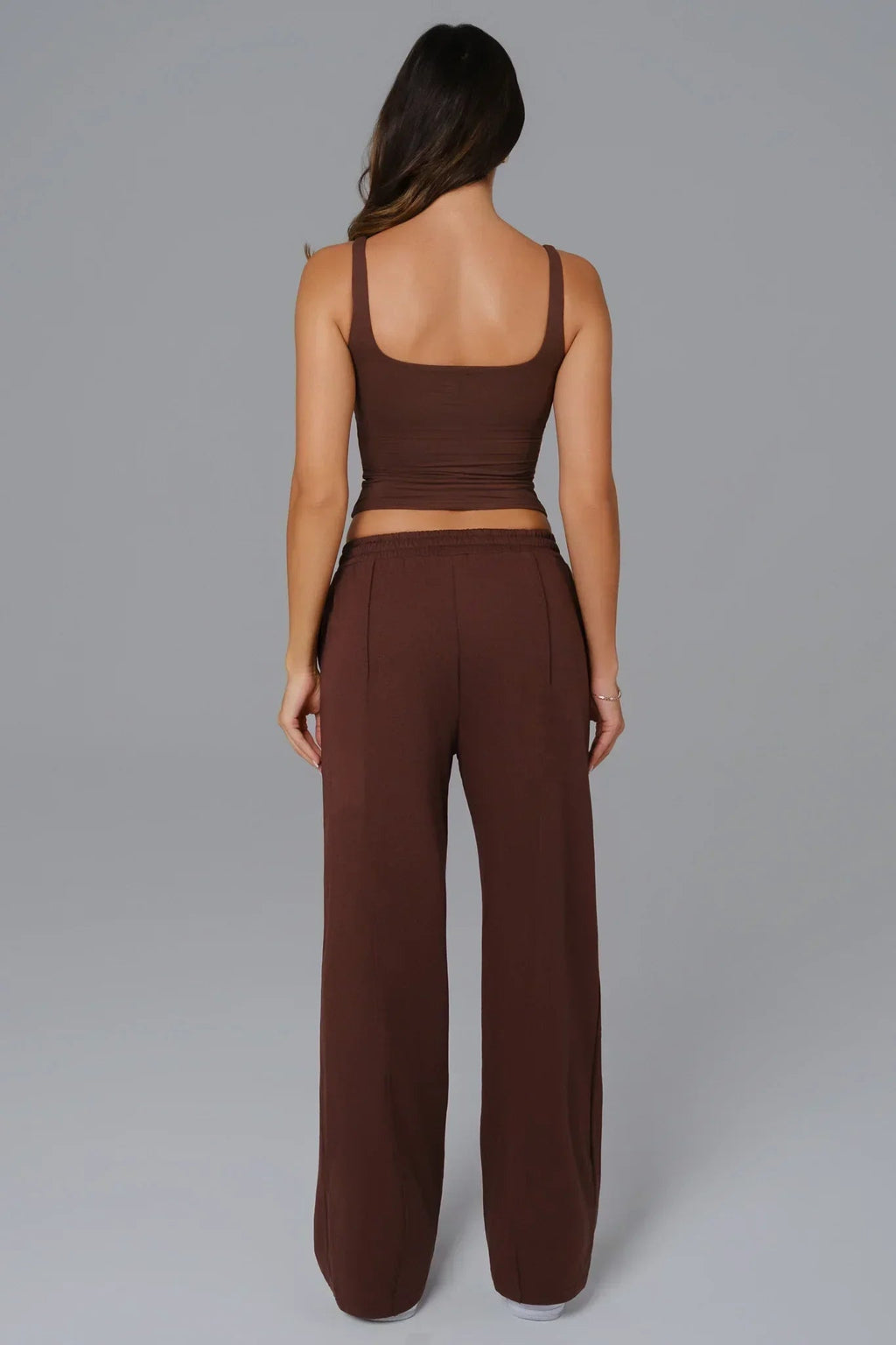 Ellie Sleeveless Top - Brown