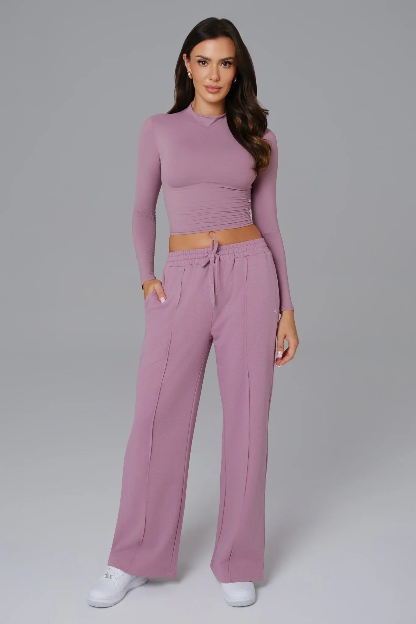 Ellie Long Sleeve Top - Mauve Mist