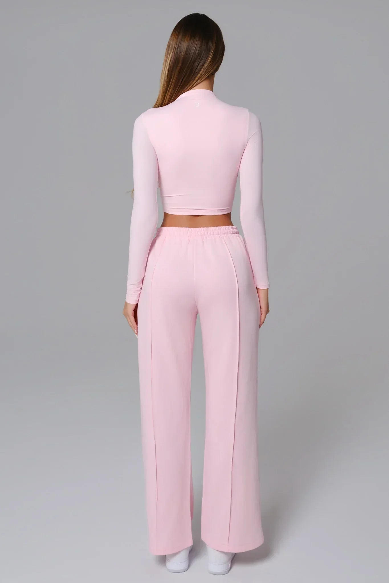 Ellie Long Sleeve Top - Misty Rose