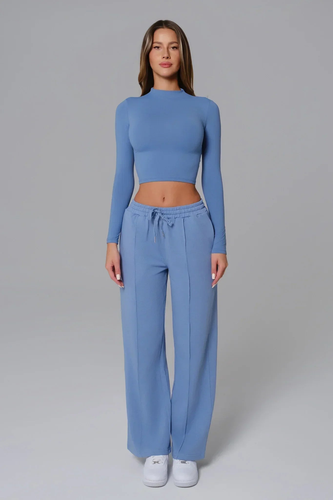 Ellie Long Sleeve Top - Parisian Blue