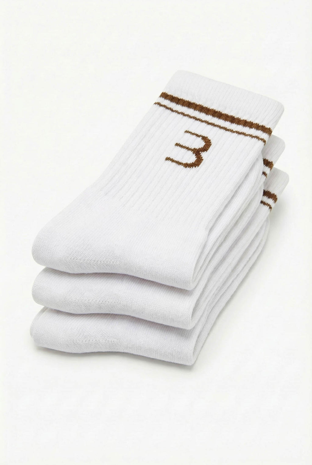 Essential Socks 3-Pack - White/Bronze