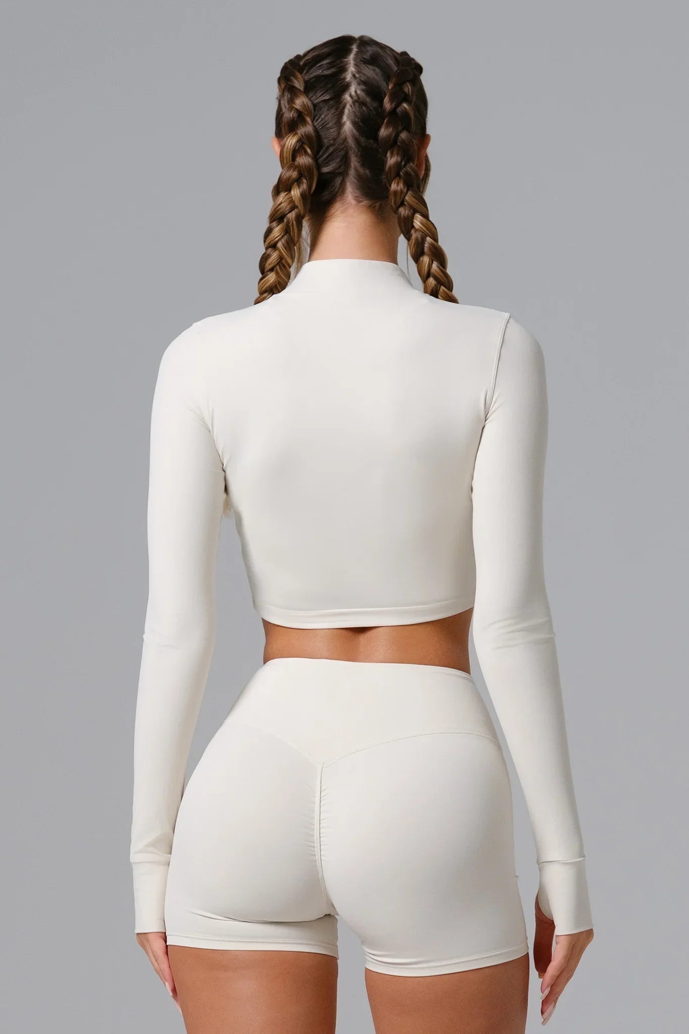 Flex Crop Jacket - Soft Ivory