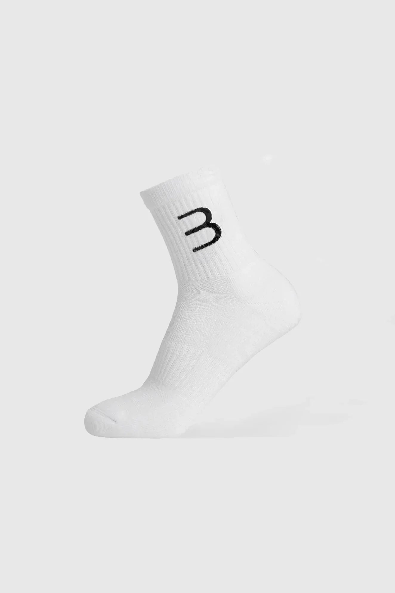 Mid-Crew Socks 3-Pack - White