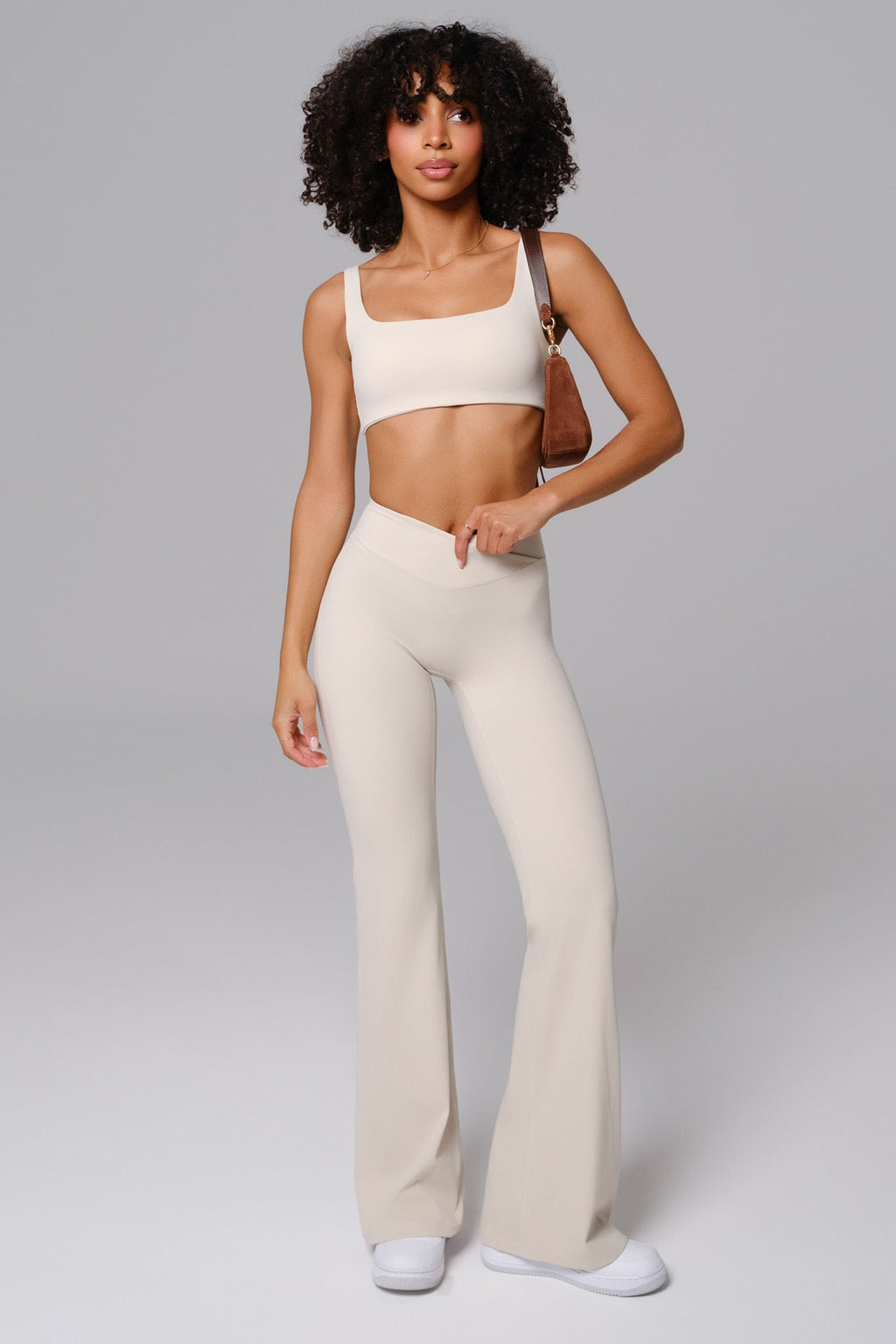 Maeve Flare Leggings - Ivory