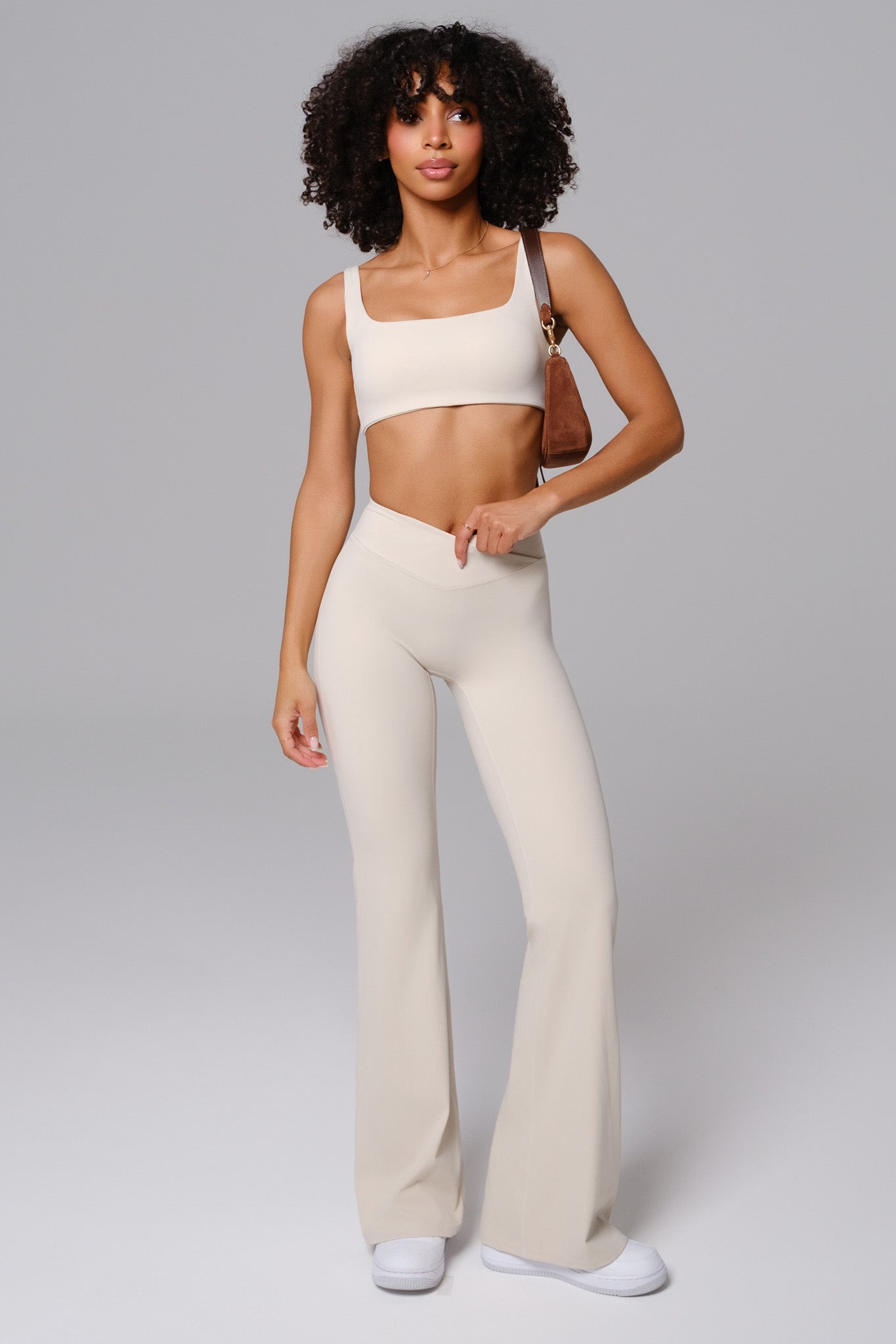 Maeve Flare Leggings - Ivory