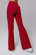 Maeve Flare Leggings - Maroon