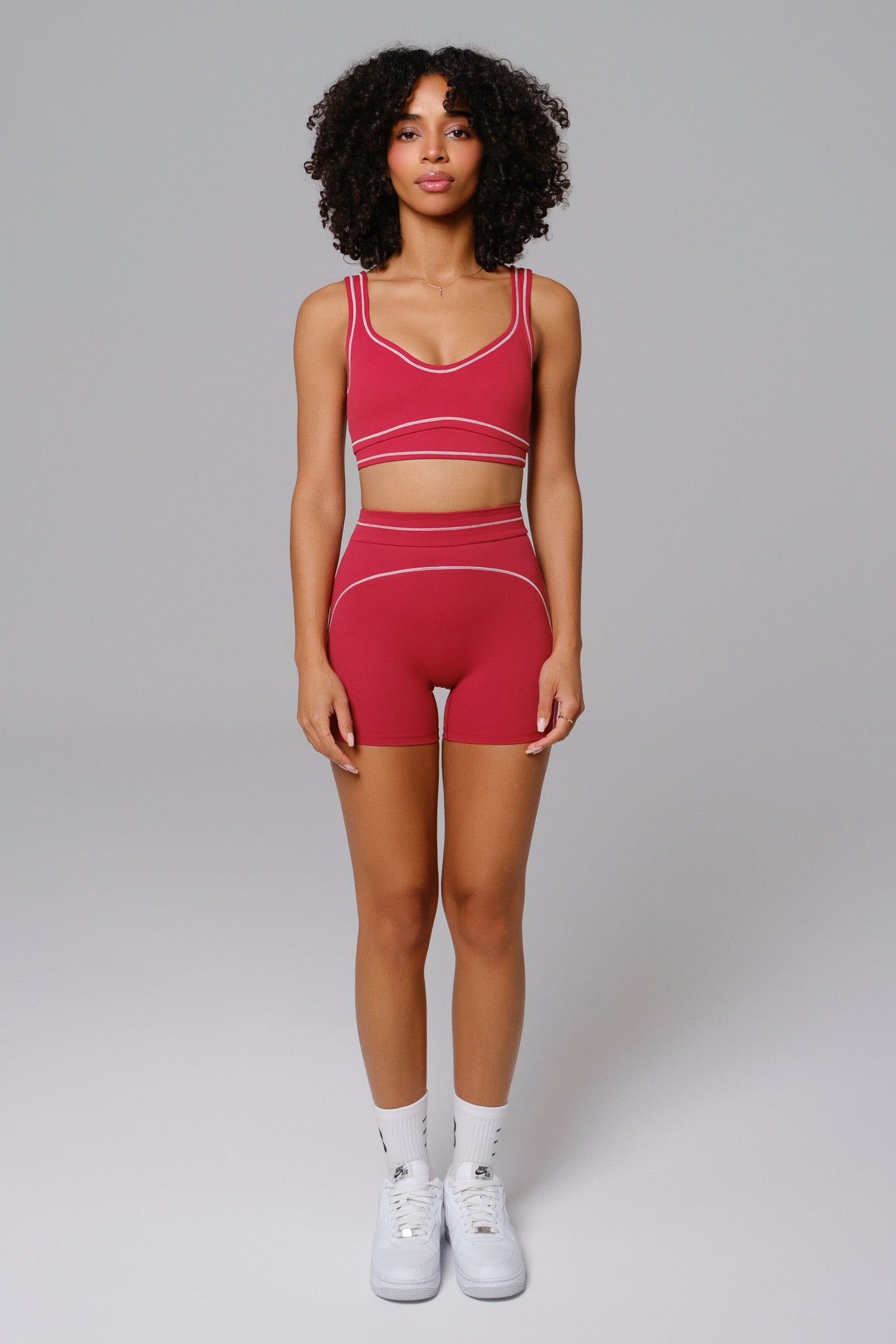 Nadine Shorts - Cherry Red
