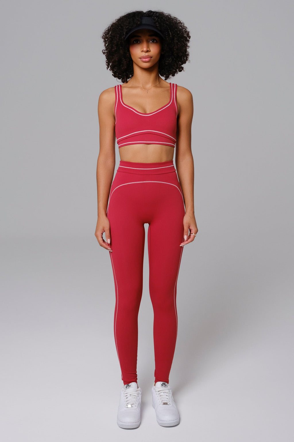 Nadine Leggings - Cherry Red