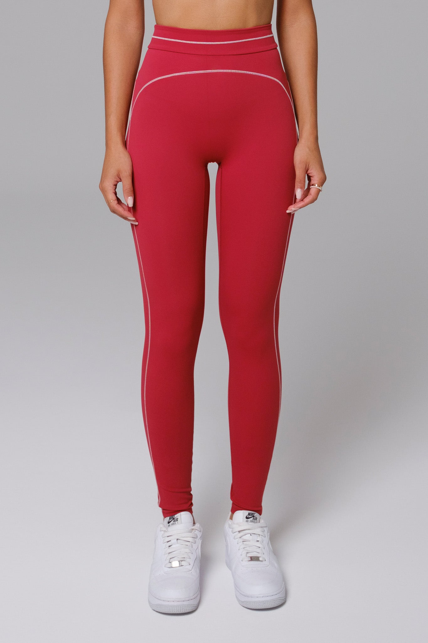Nadine Leggings - Cherry Red