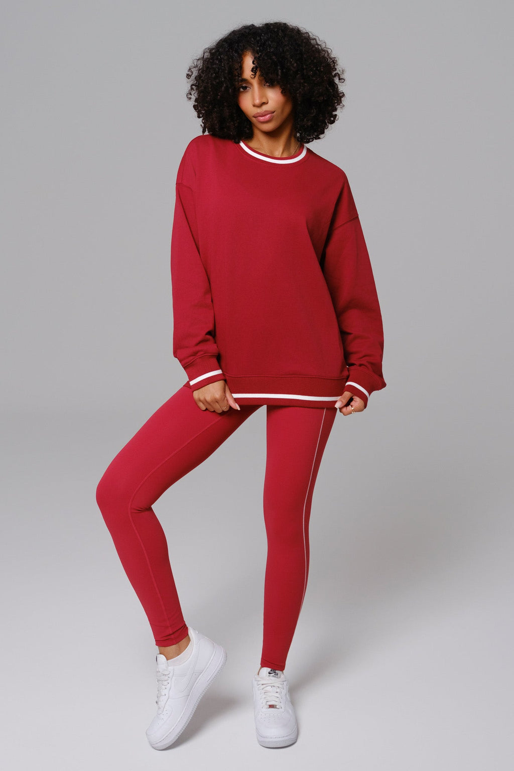 Nadine Leggings - Cherry Red