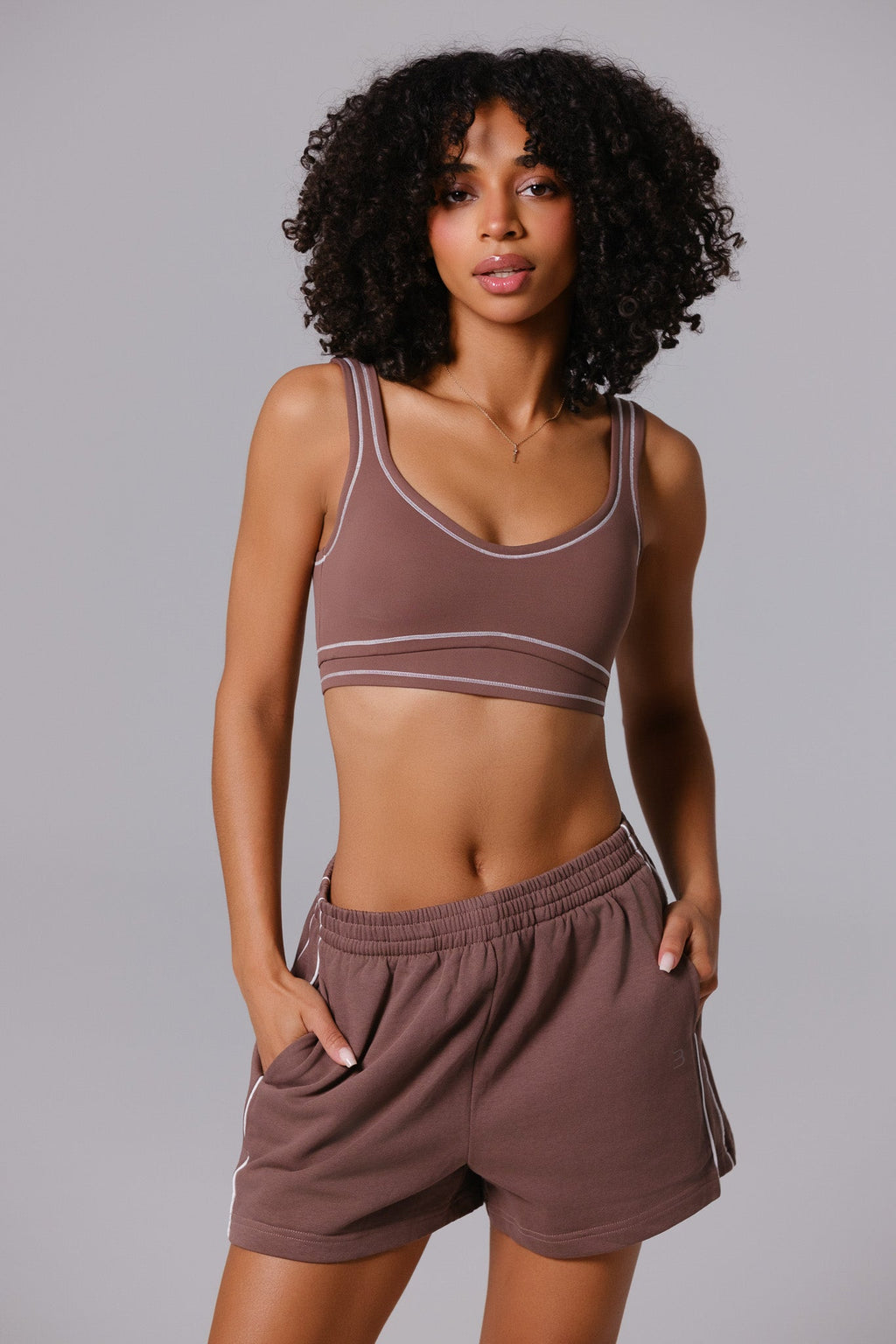 Nadine Sports Bra - Soft Chestnut