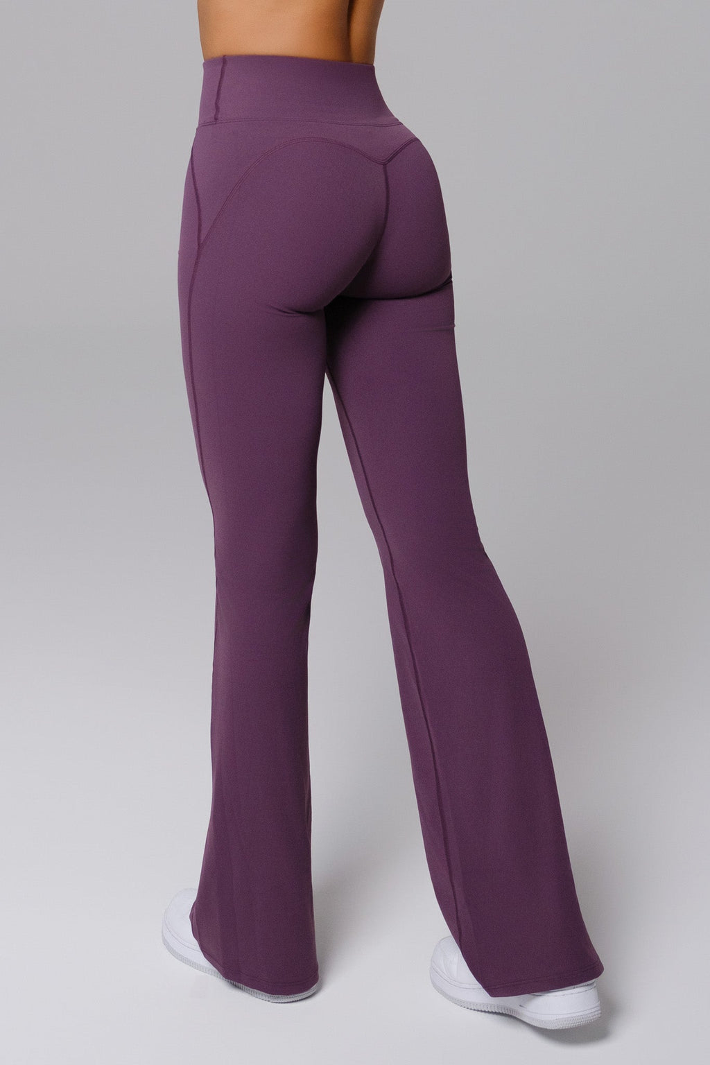 Nicole Flare Leggings - Aubergine