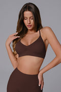 Samantha Sports Bra - Cocoa