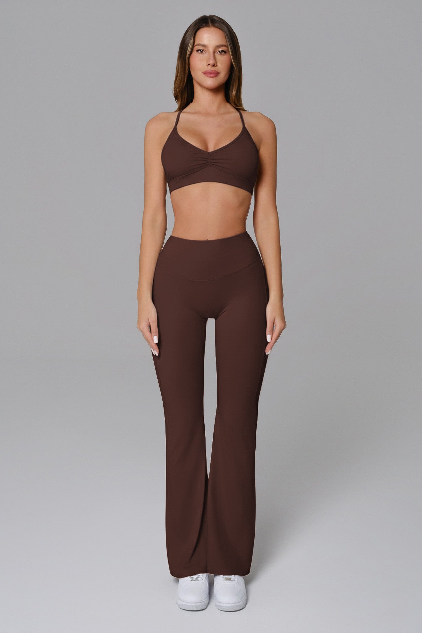 Samantha Flare Leggings - Cocoa