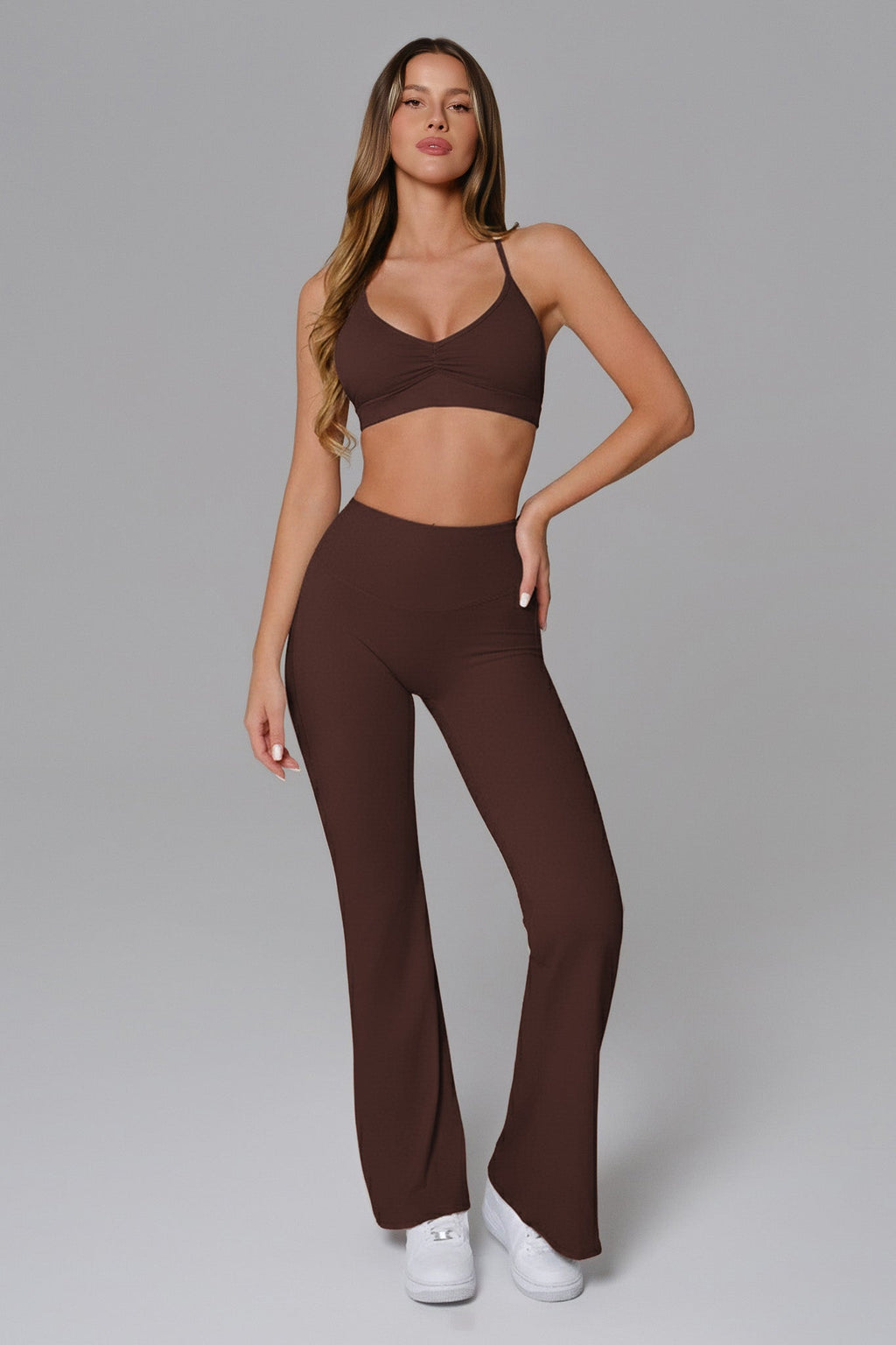 Samantha Flare Leggings - Cocoa
