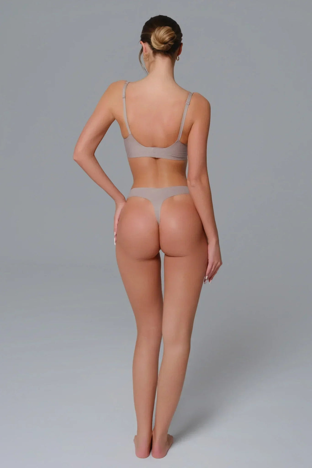 Seamless Plunge Bra - Taupe