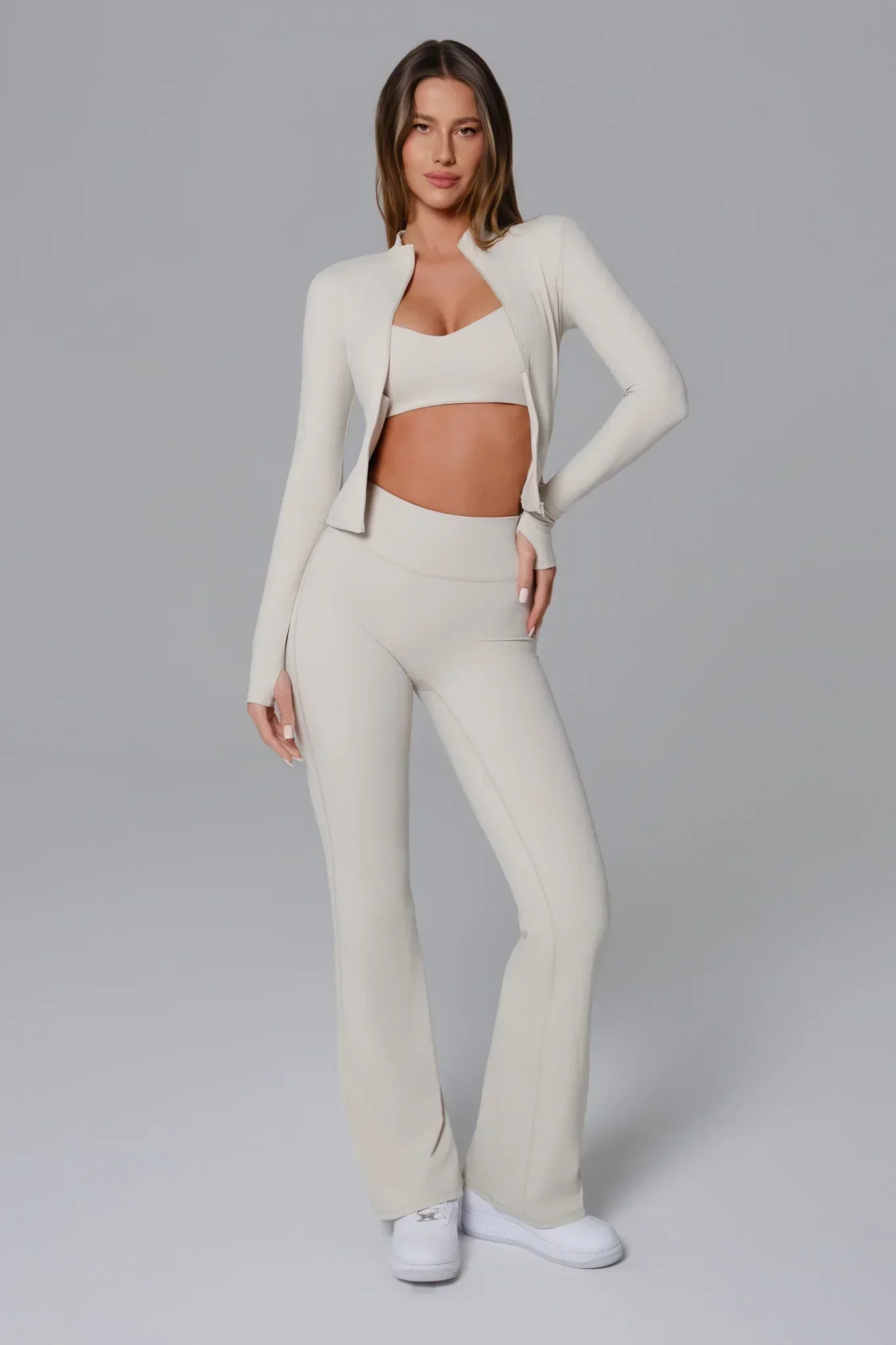 Stacey Jacket - Ivory Clay