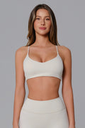 Stacey Sports Bra - Ivory Clay