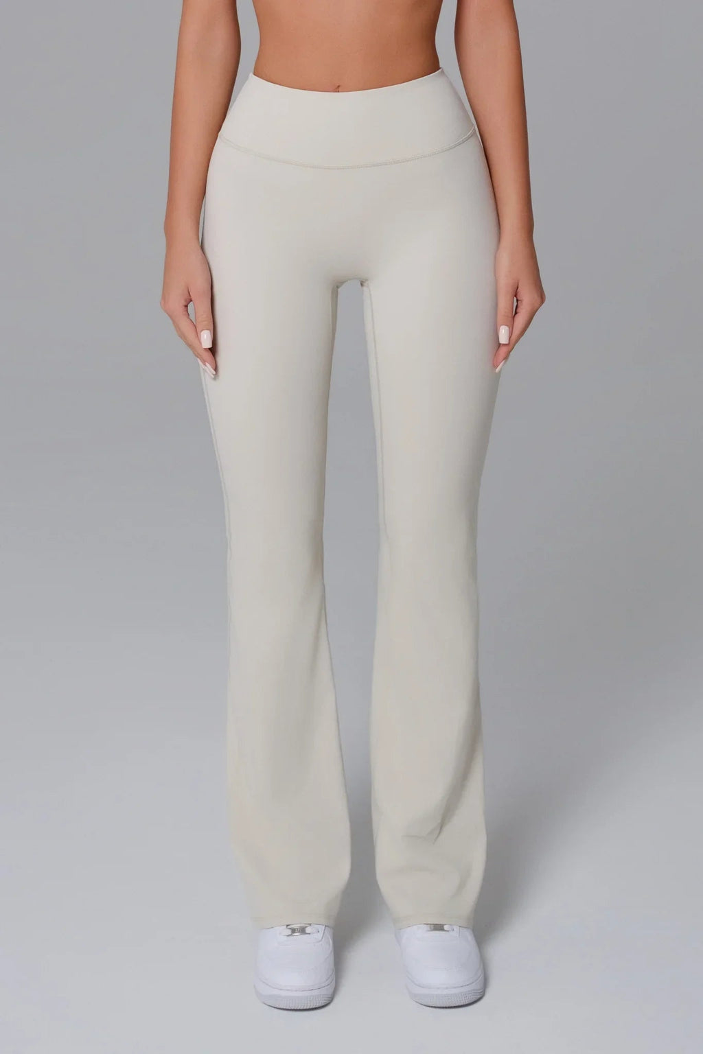 Stacey Flare Leggings - Ivory Clay