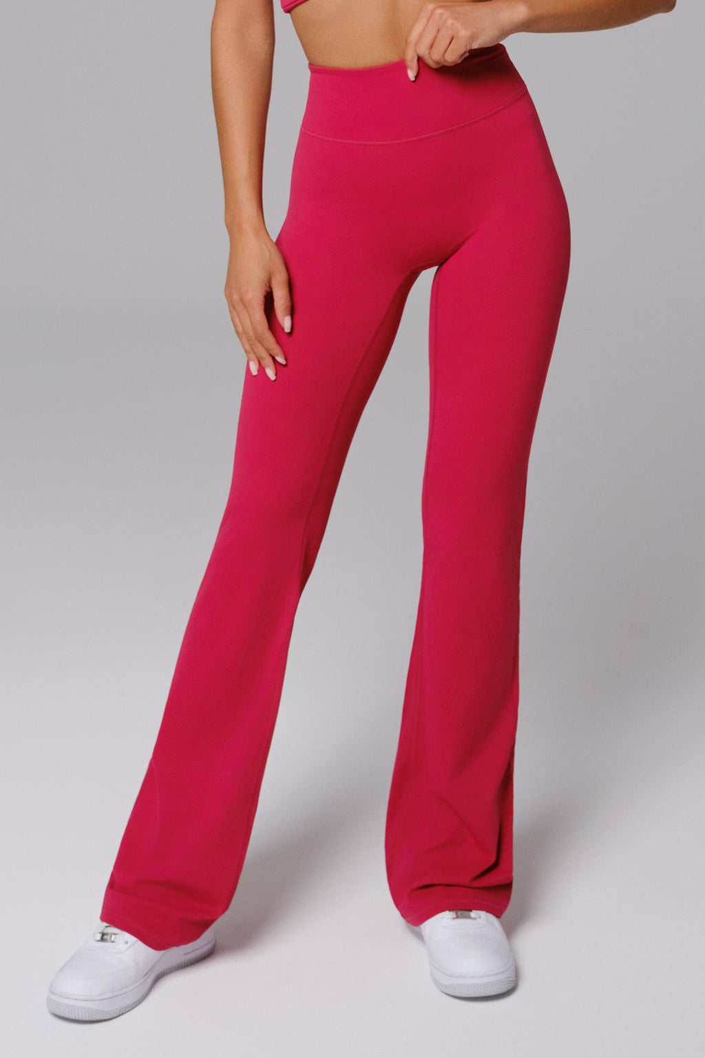 Stacey Flare Leggings - Raspberry