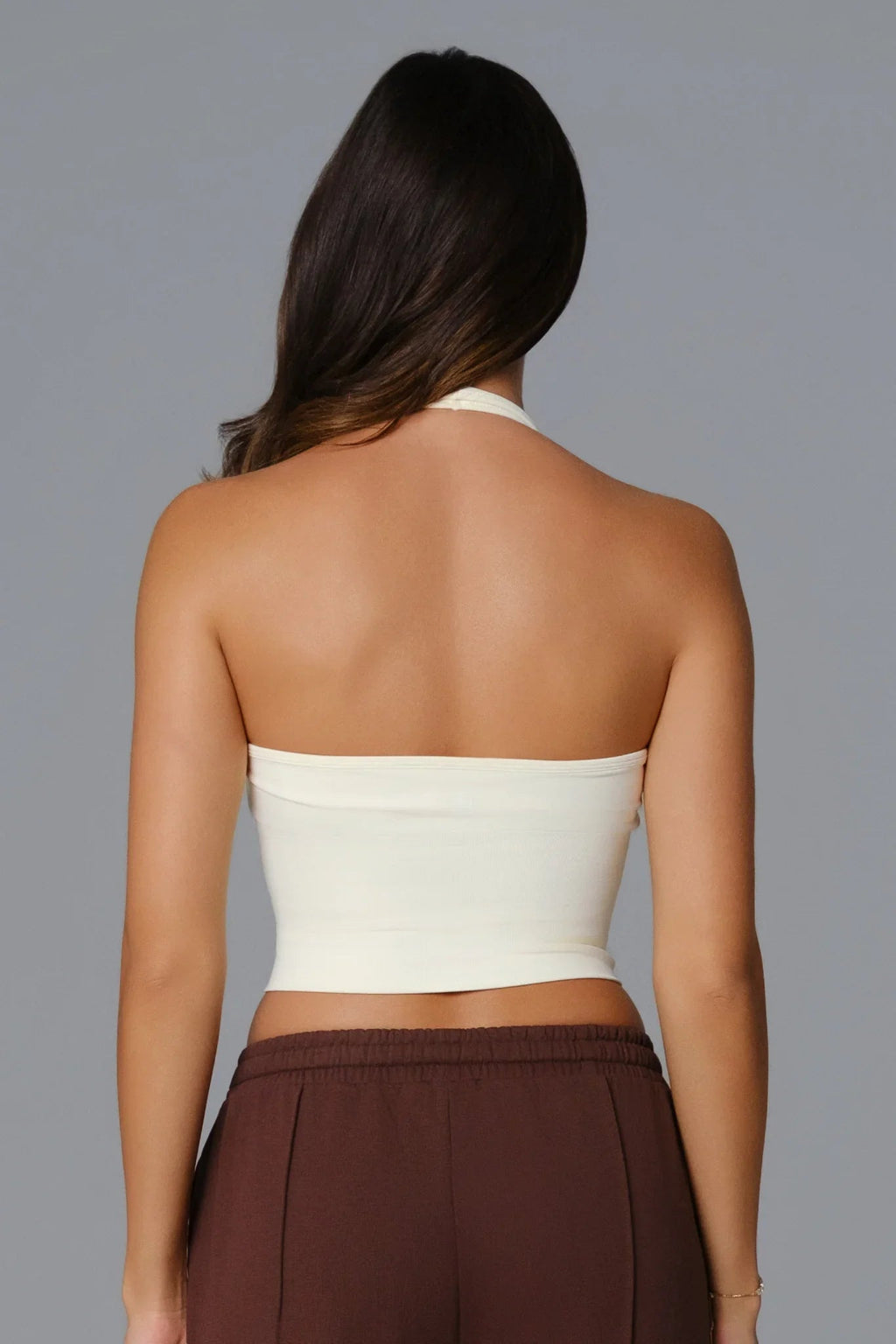 Stella Halter Top - Soft Cream